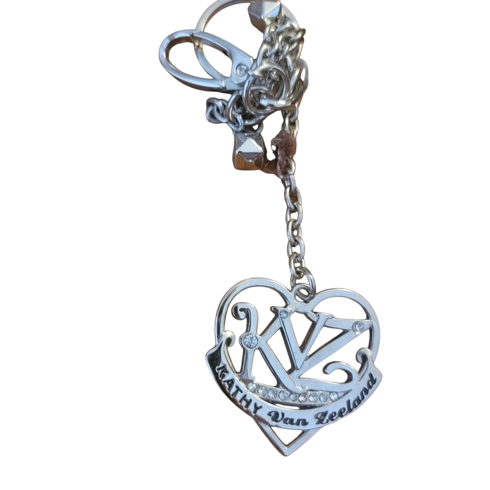 Kathy Van Zeeland Silver Heart Key Holder.